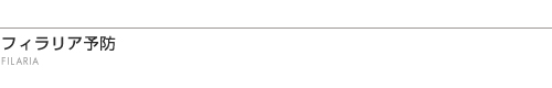 フィラリア予防